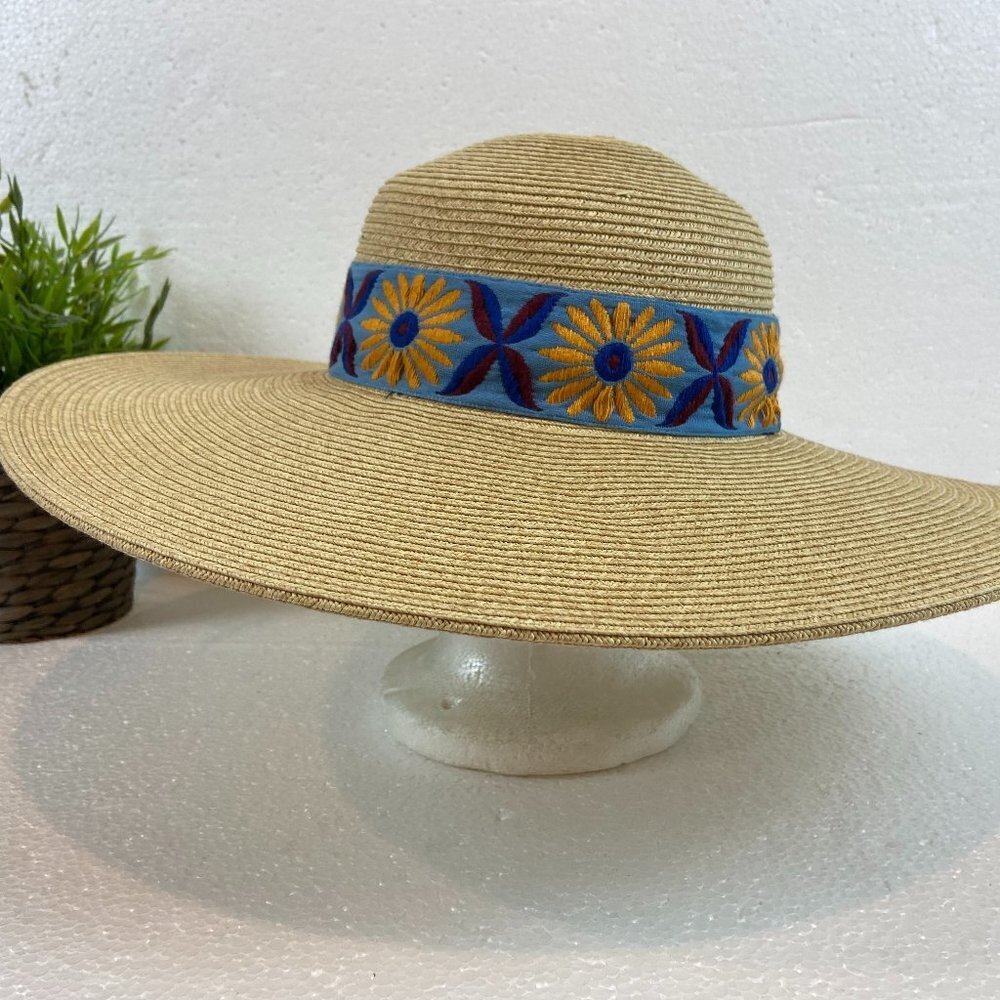 NWOT Caribbean Joe Sun Hat Floppy UPF 50+ Wide Brim